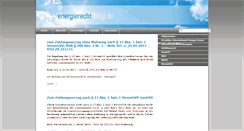 Desktop Screenshot of energierecht-blog.de