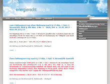 Tablet Screenshot of energierecht-blog.de